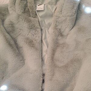 Nike Gray Faux Fur Jacket